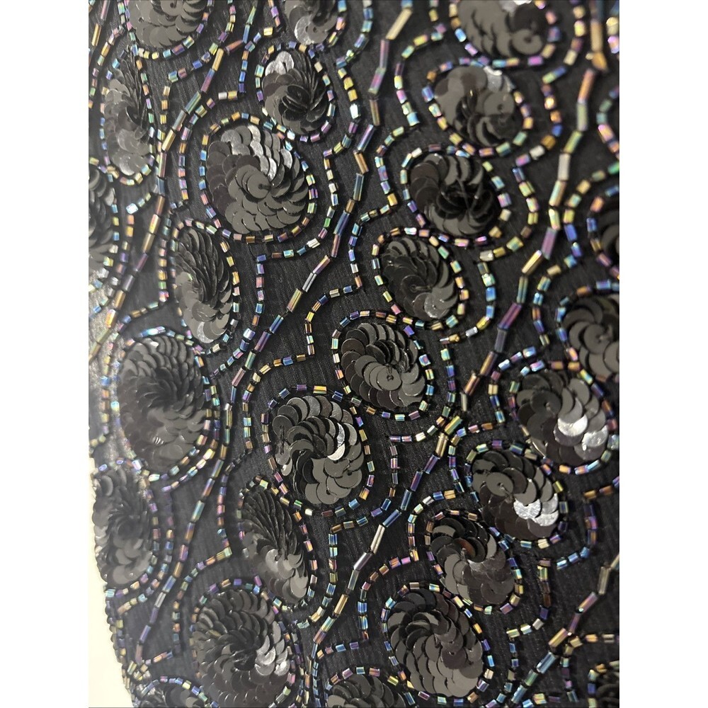 Creative Creations 100% Silk Dress Beads & Sequins Beautiful Medium - Picture 8 of 16